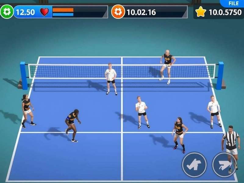 Volley Supreme Hero strategy guide showing player positions